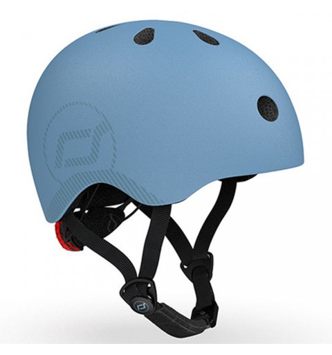 Scoot and Ride Kask - kask dla małych dzieci 3+ M-L | Steel